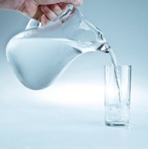 pitcher of water